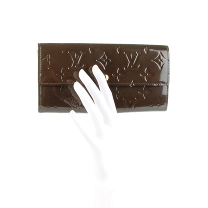 Louis Vuitton Vernis Sarah Wallet Vert Bronze 2 of 6