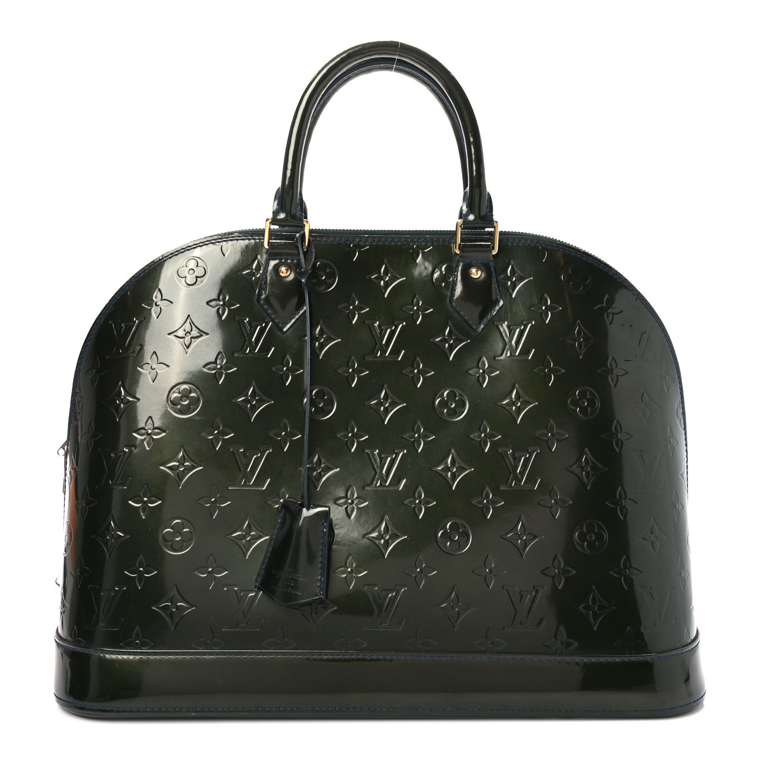 Louis Vuitton Vernis Alma GM Blue Nuit 1 of 9