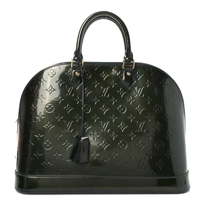 Louis Vuitton Vernis Alma GM Blue Nuit 1 of 9