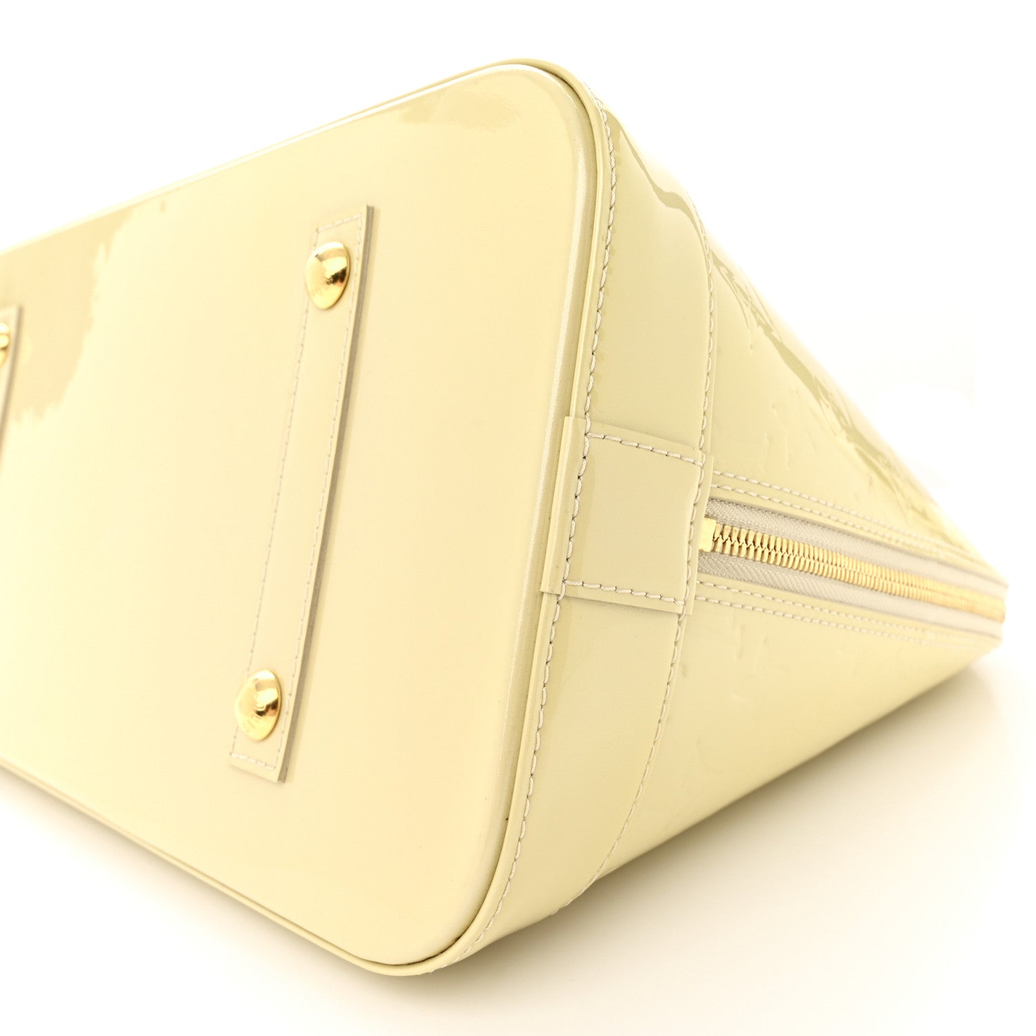 Louis Vuitton Vernis Alma GM Blanc Corail 10 of 13
