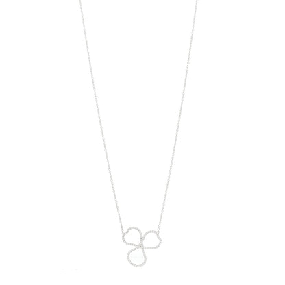 Tiffany Platinum Diamond Large Paper Flowers Pendant Necklace 1 of 5