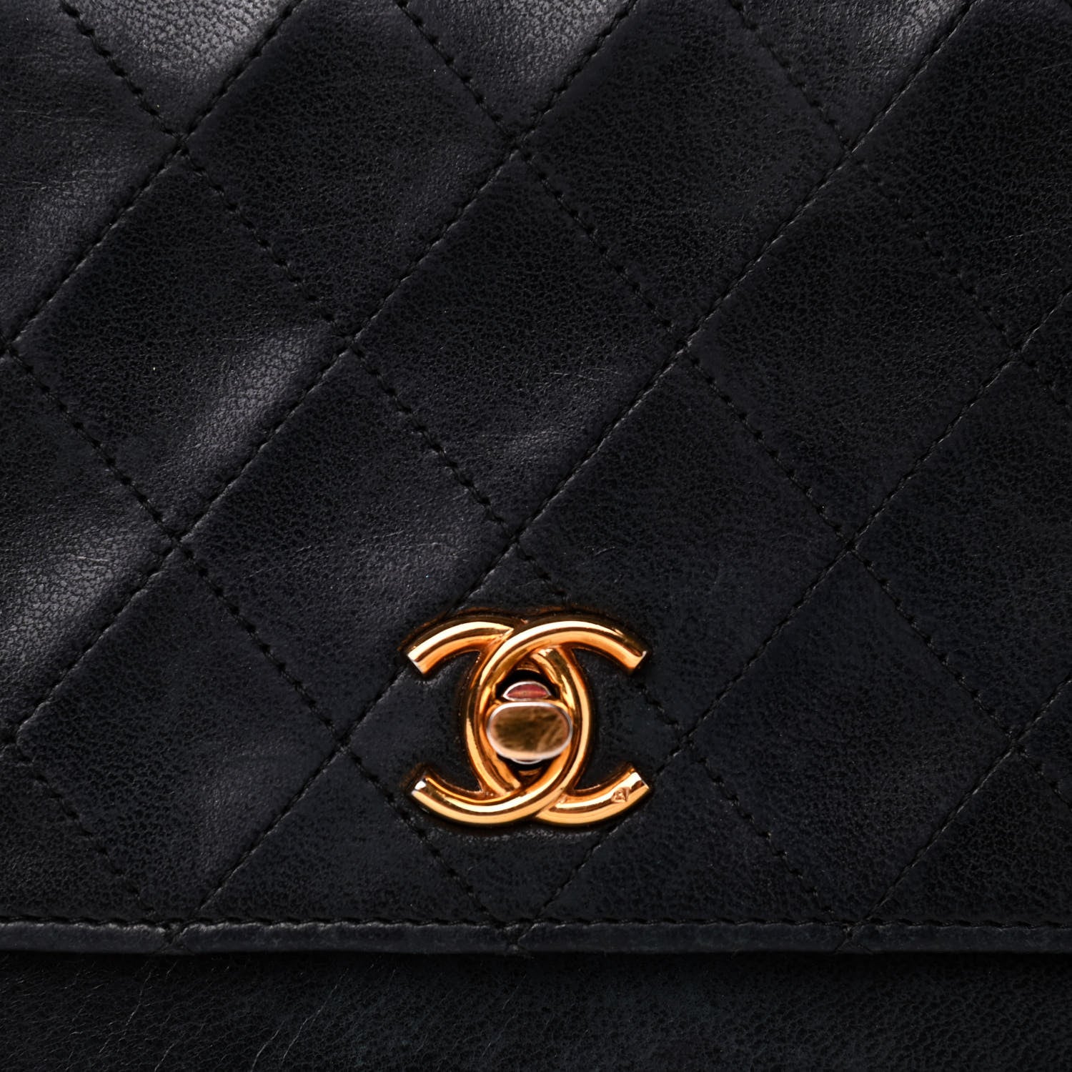 Chanel Lambskin Quilted Medium Double Flap Black 8 of 18