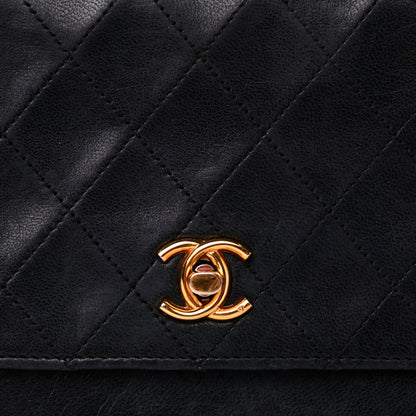 Chanel Lambskin Quilted Medium Double Flap Black 8 of 18