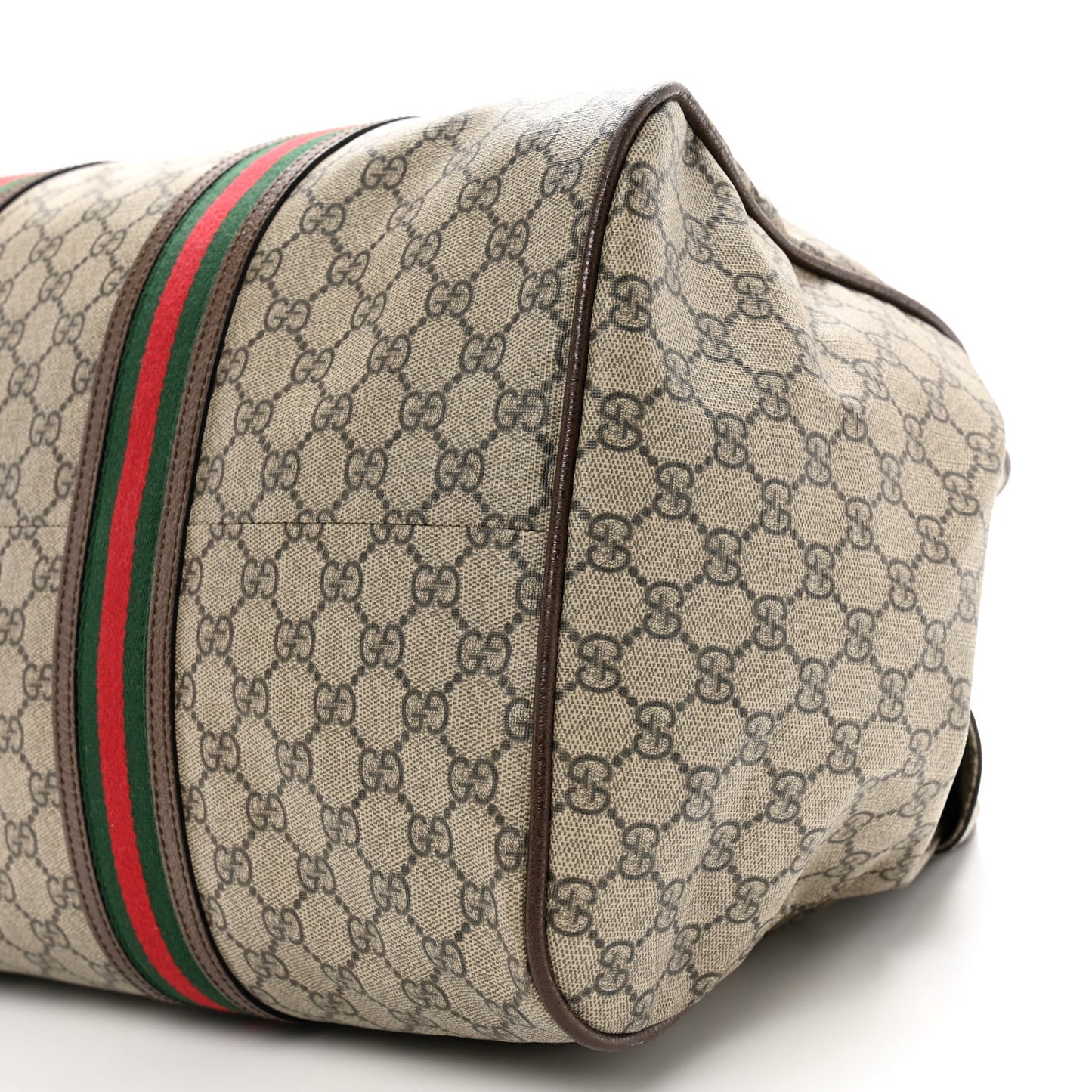 Soft GG Supreme Monogram Web Neo Vintage Duffle Bag Beige New Acero Crop