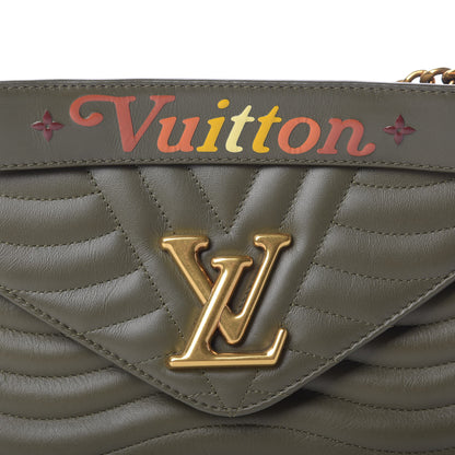 Louis Vuitton Calfskin New Wave Chain MM Kaki 12 of 13