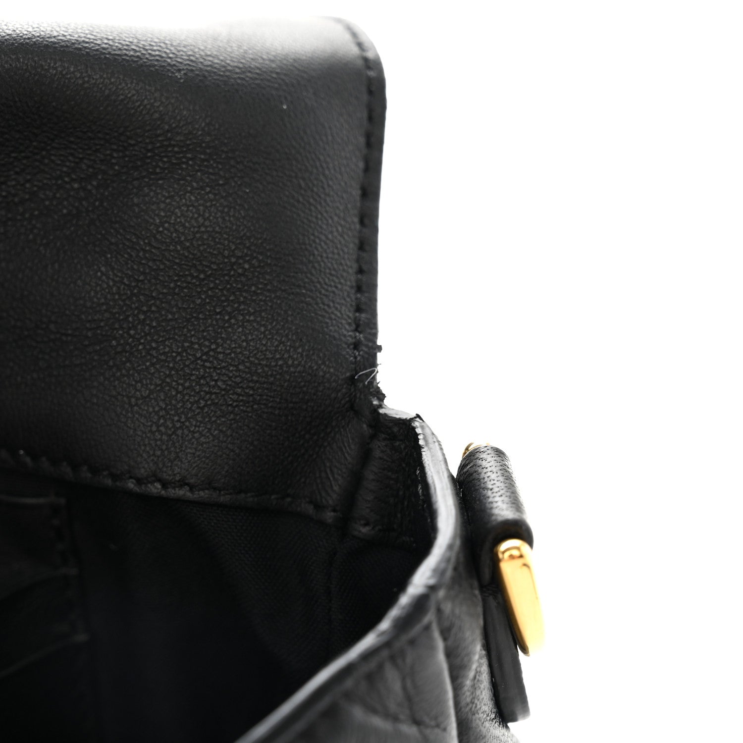Fendi Nappa FF 1974 Embossed Mini Baguette Black 11 of 12