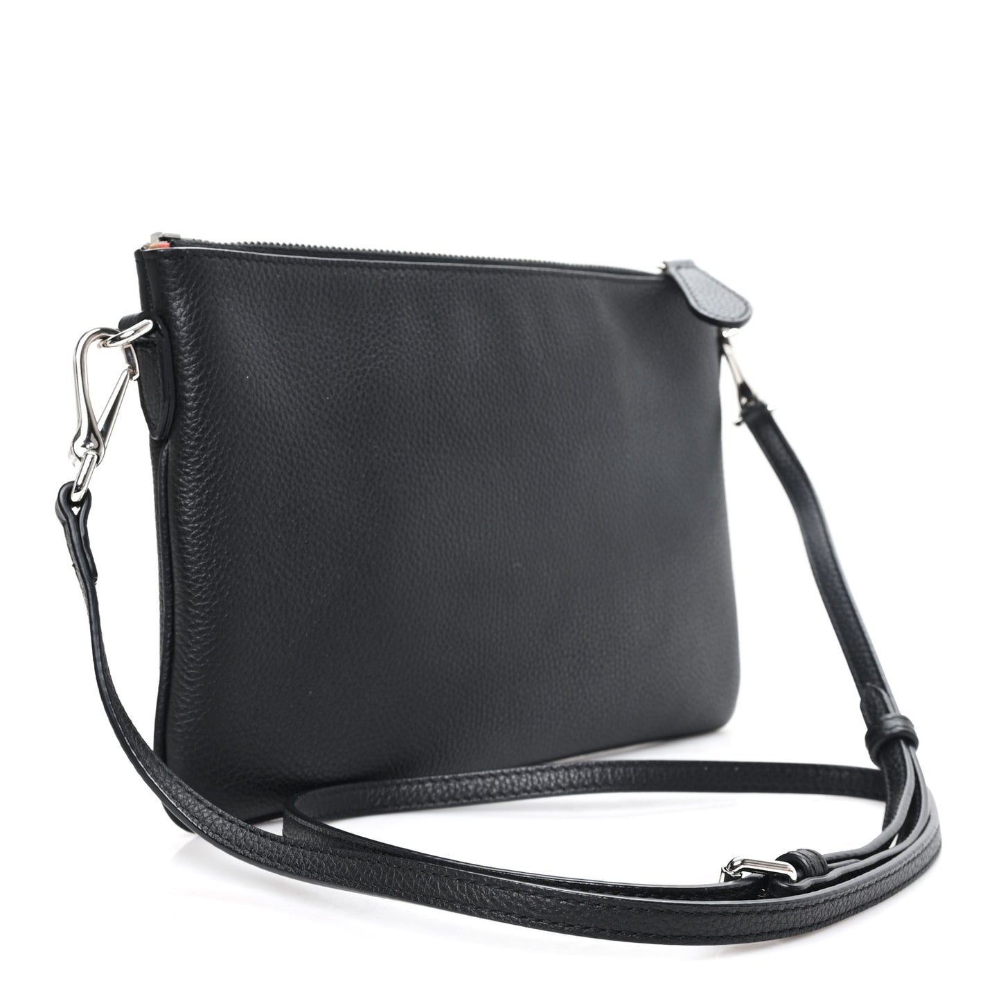 Grained Calfskin Peyton TB Crossbody Bag Black