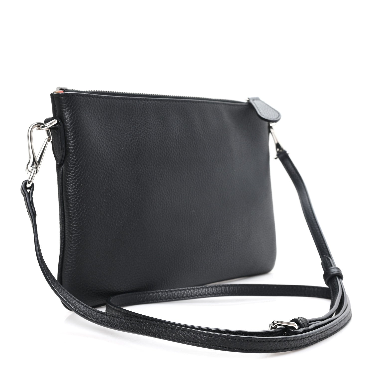 Burberry Grained Calfskin Peyton TB Crossbody Bag Black 3 of 11