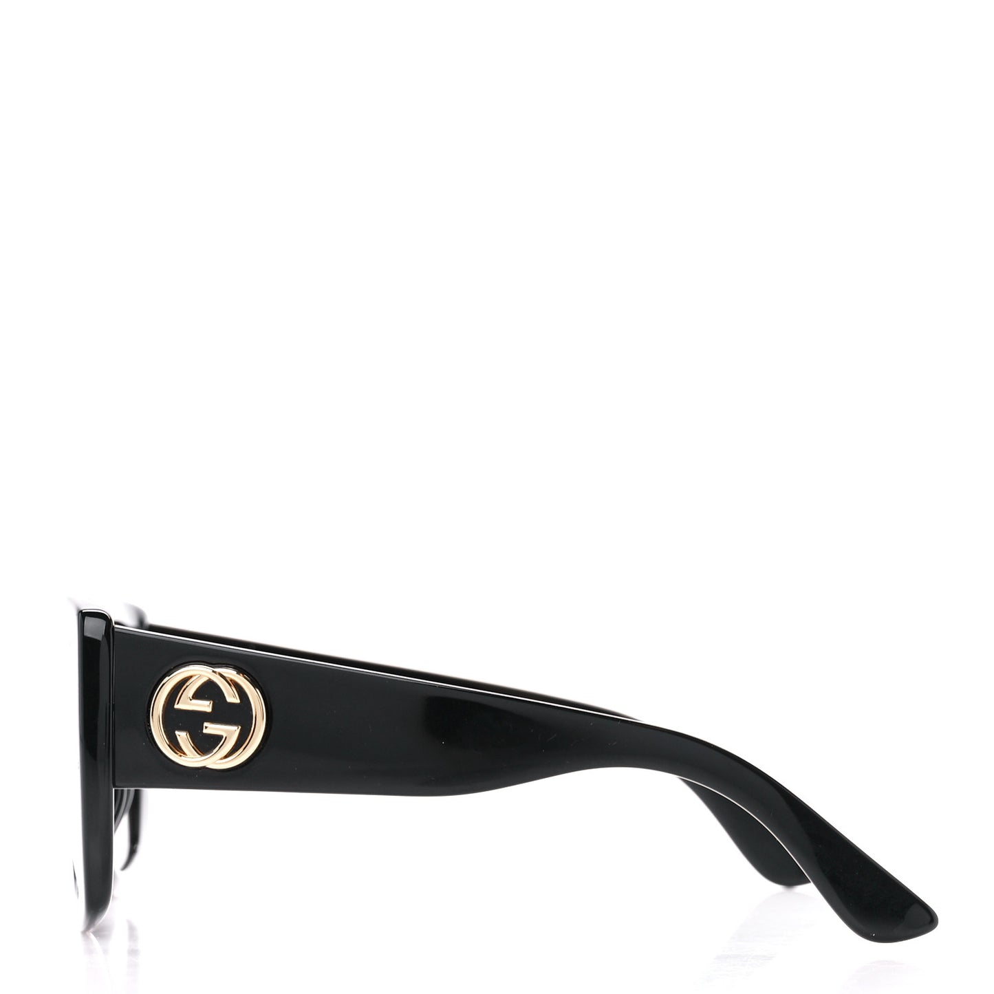 Acetate Square Frame Sunglasses GG0141S Black