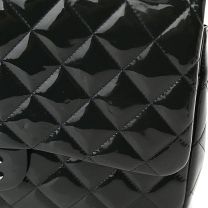 Chanel Patent Quilted Jumbo Double Flap Black 7 of 11