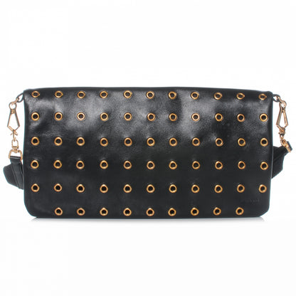Prada Nappa Grommet Borchie Shoulder Bag Nero Black 1 of 8