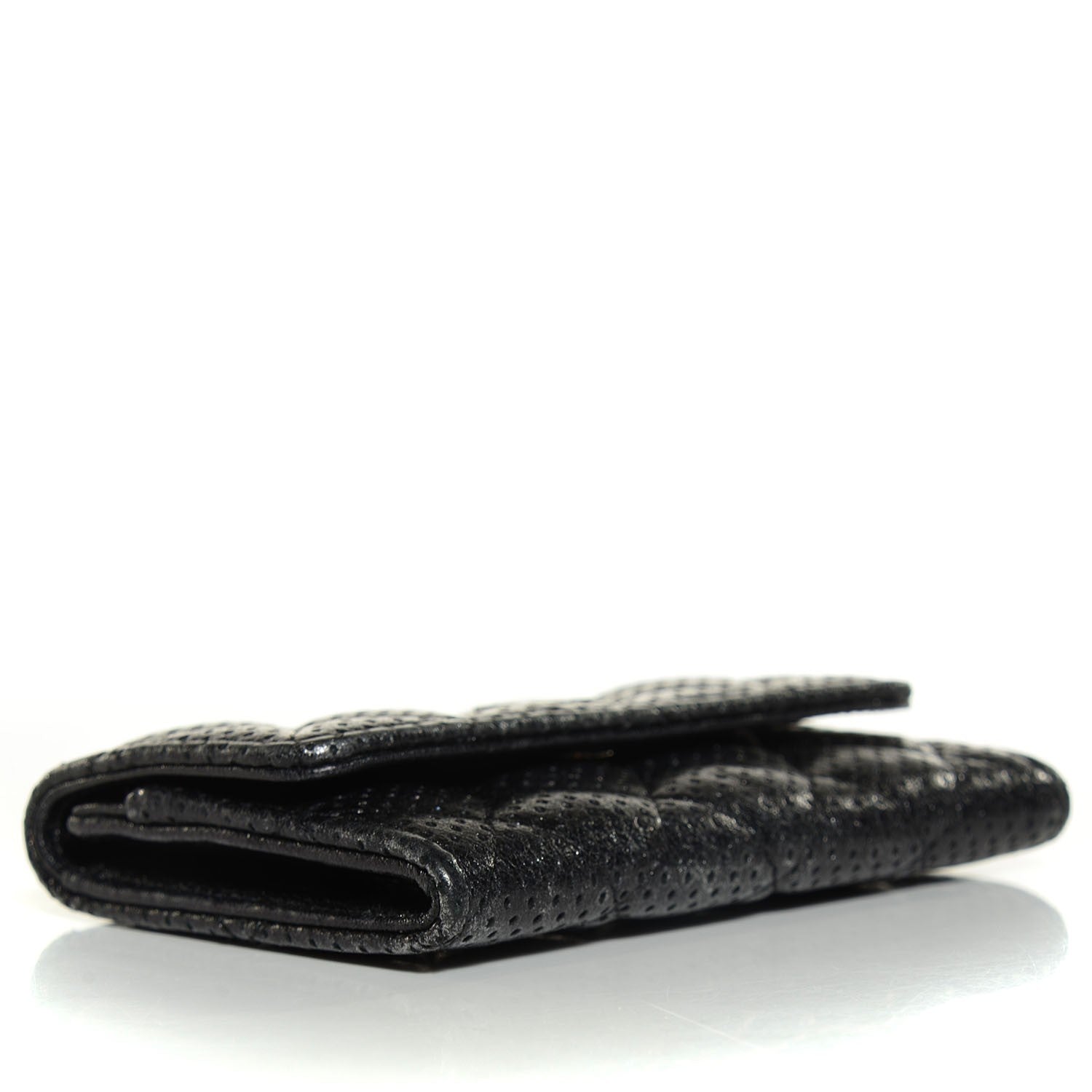Chanel Lambskin Perforated Quilted Card Holder Black 4 of 9