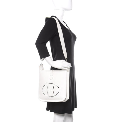 Hermes Epsom Evelyne PM White 2 of 13