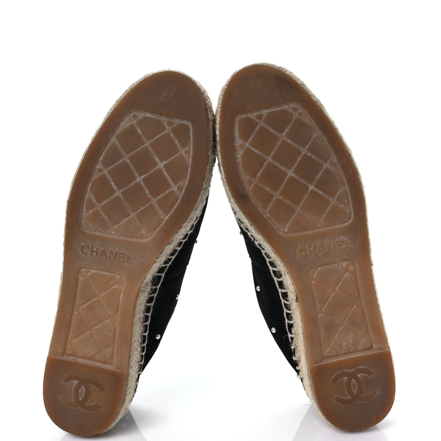 Suede Pearl CC Espadrilles 37 Black