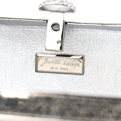 Judith Leiber Swarovski Crystal Minaudiere Clutch Silver 6 of 8