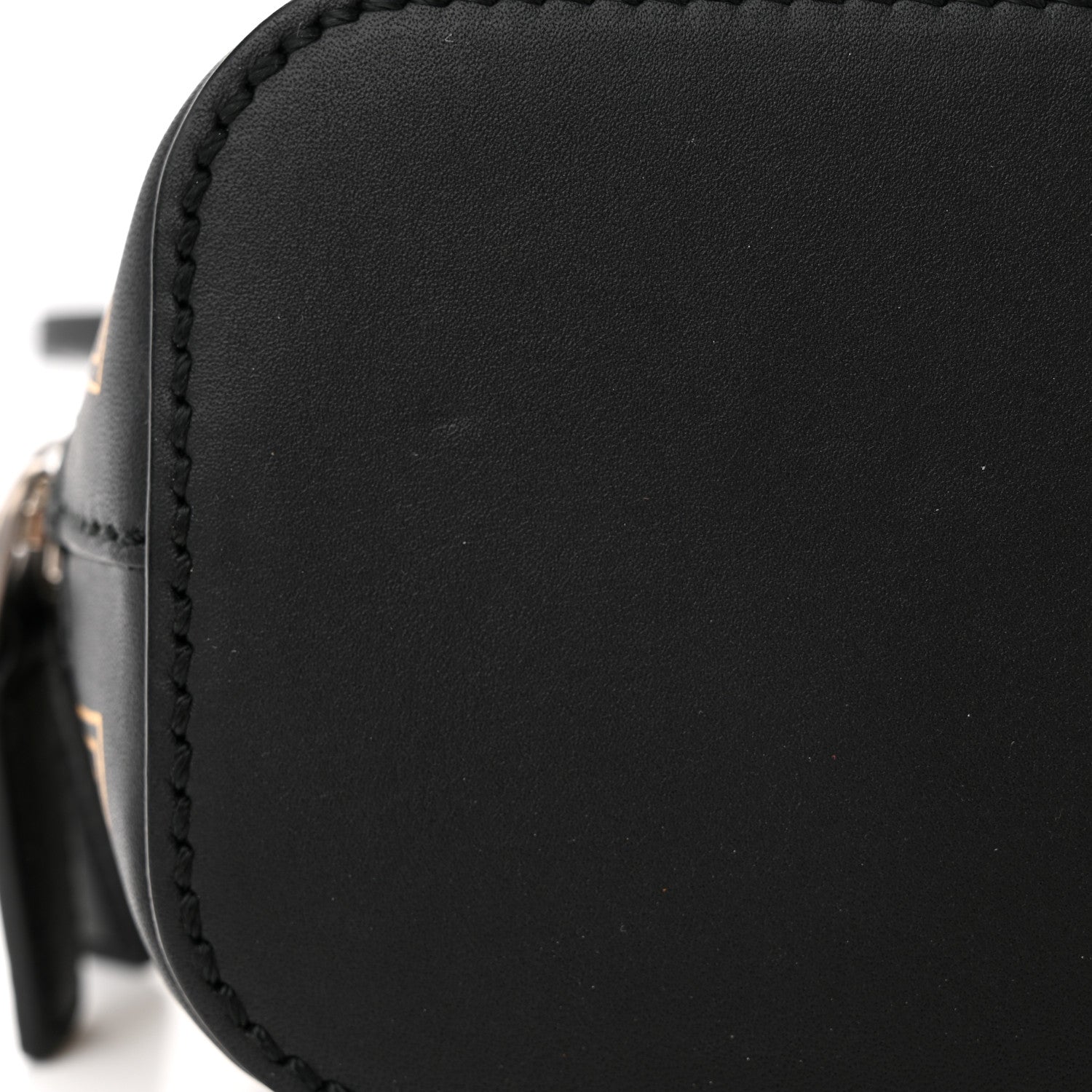 Gucci X SEGA Calfskin GUCCY Stars Mini Dome Shoulder Bag Black Gold 12 of 14