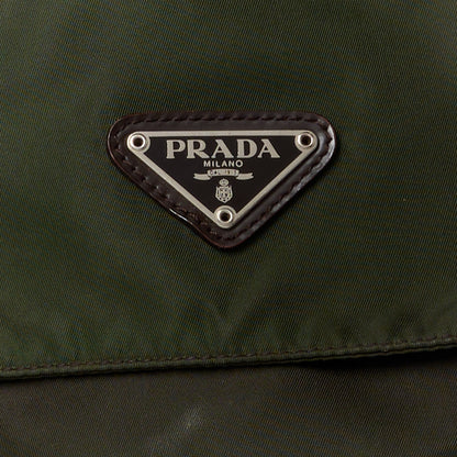 Prada Tessuto Nylon Saffiano Vela Messenger Bag Khaki 8 of 12