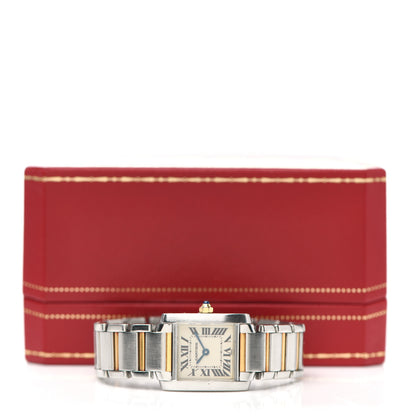 Cartier Stainless Steel 18K Yellow Gold 20mm Tank Francaise Quartz Watch 5 of 5