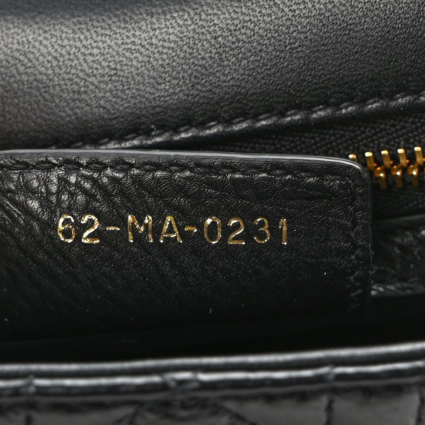 Calfskin Cannage Small Caro Bag Black