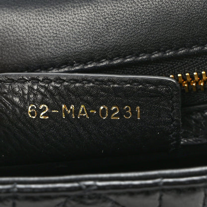 Christian Dior Calfskin Cannage Small Caro Bag Black 6 of 14