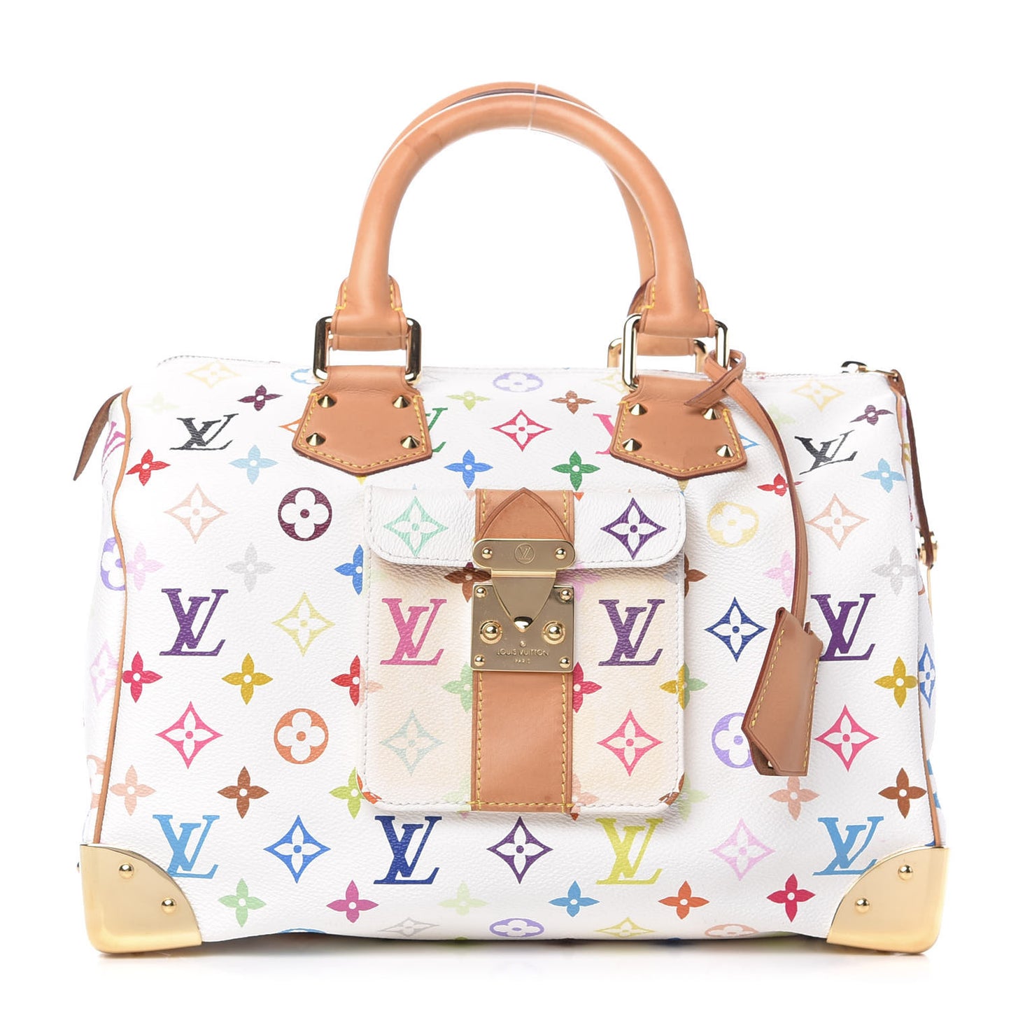 Monogram Multicolor Speedy 30 White