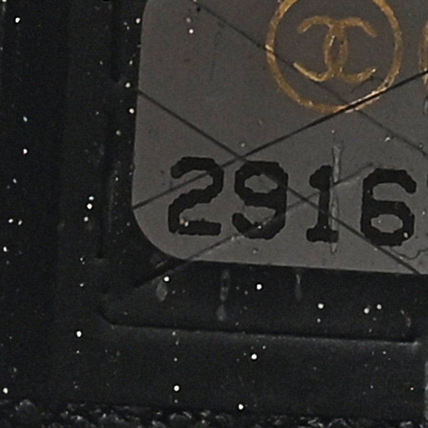 Chanel Lambskin Quilted CC To Drink Water Bottle Black Gold 10 of 11