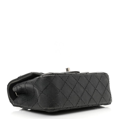 Chanel Washed Caviar Quilted Mini Rectangular Flap Charcoal 4 of 12