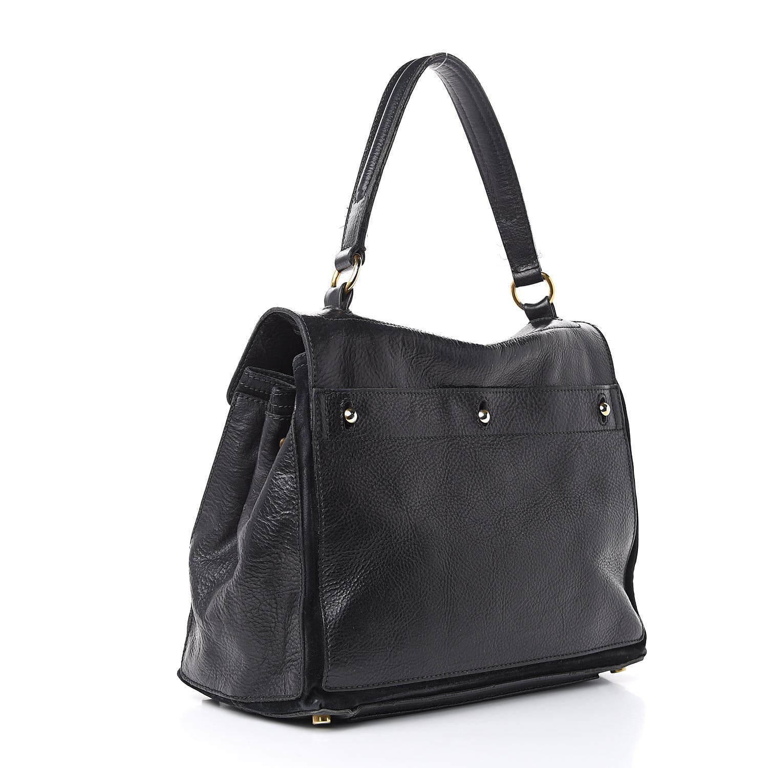 Saint Laurent Calfskin Canvas Medium Muse Two Black 3 of 22