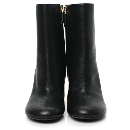 Givenchy Grained Calfskin G Cube Heel Ankle Boots 39 Black 2 of 8