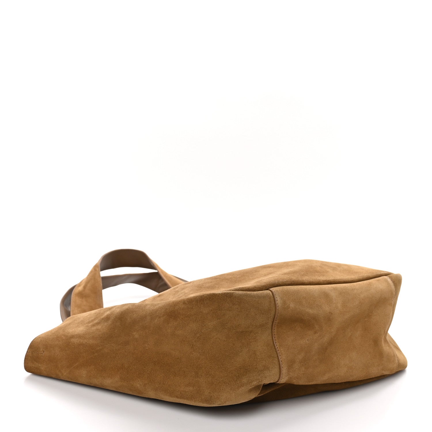 Saint Laurent Suede Le 5 A 7 Bea Tote Caramel Cognac 4 of 10