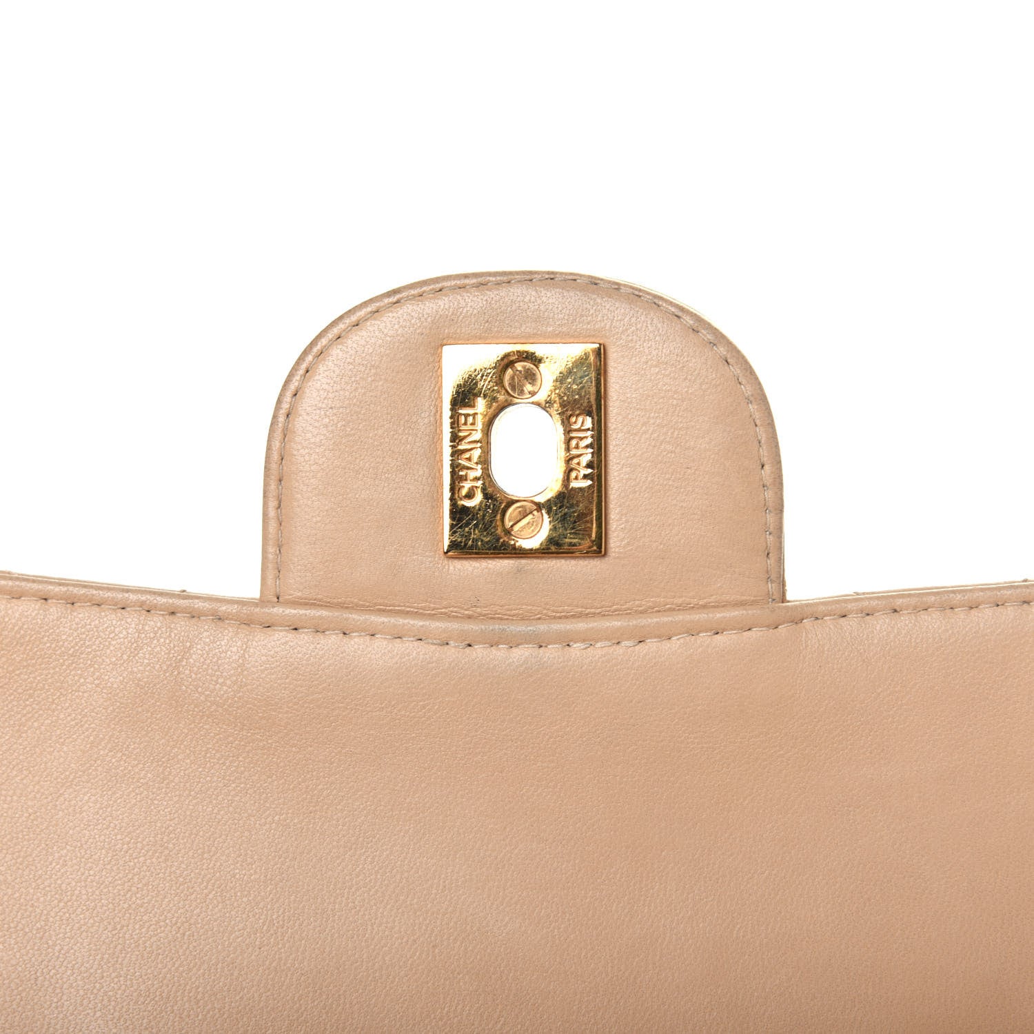 Chanel Lambskin Quilted Medium Double Sided Flap Beige 17 of 25