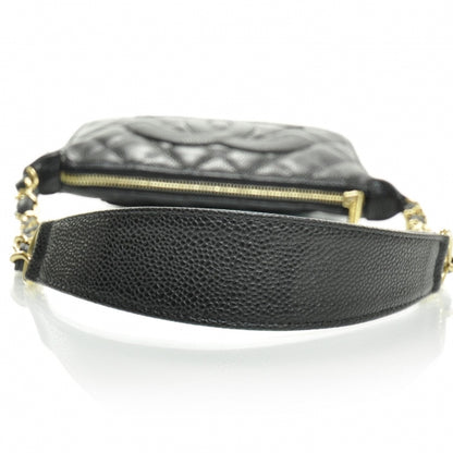 Chanel Caviar Quilted Pochette Black 5 of 9