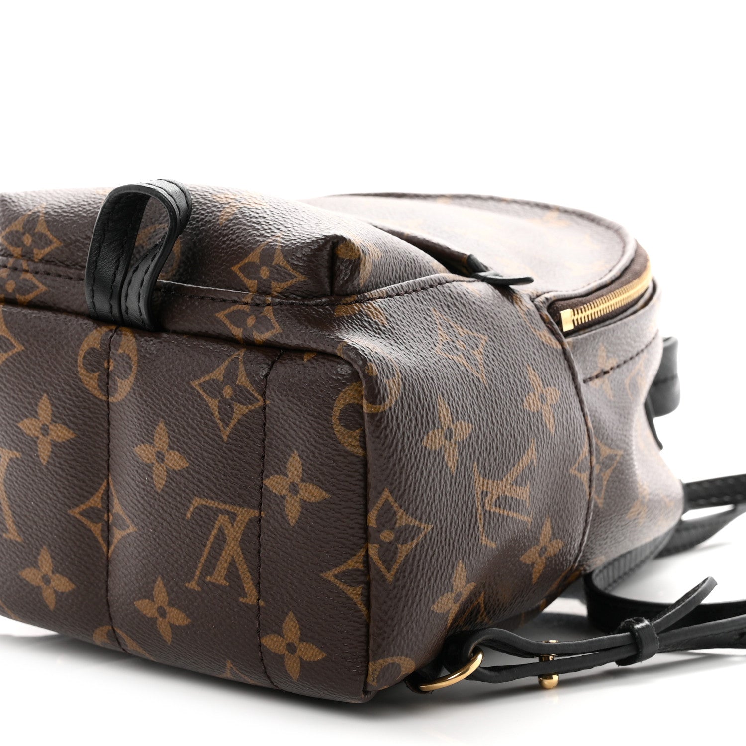 louis vuitton calfskin palm springs backpack mini straps black Monogram LV Airline PM White Latch closures Louis Vuitton Monogram Palm Springs