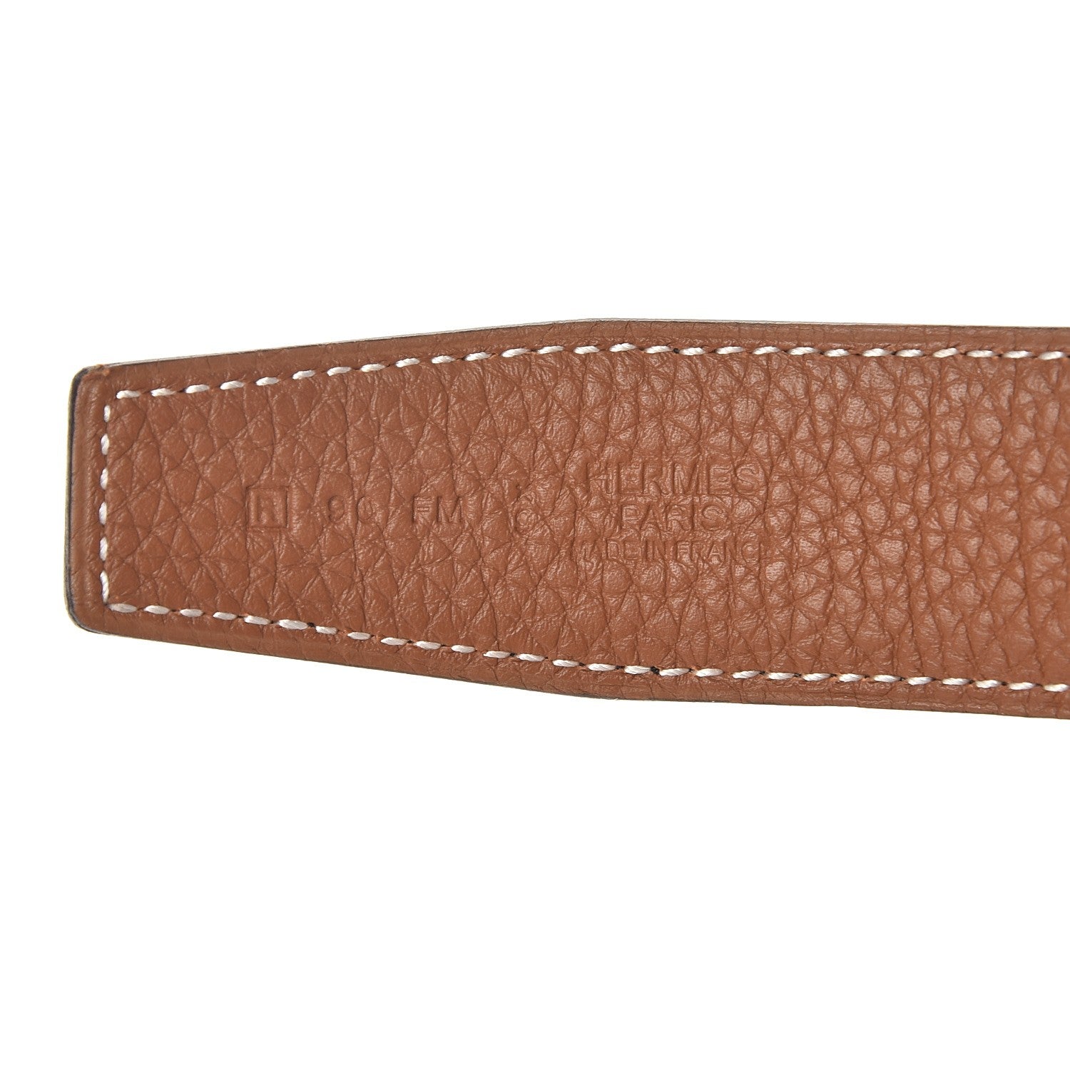 Hermes Box Togo 32mm H Belt 90 Black Gold 3 of 10