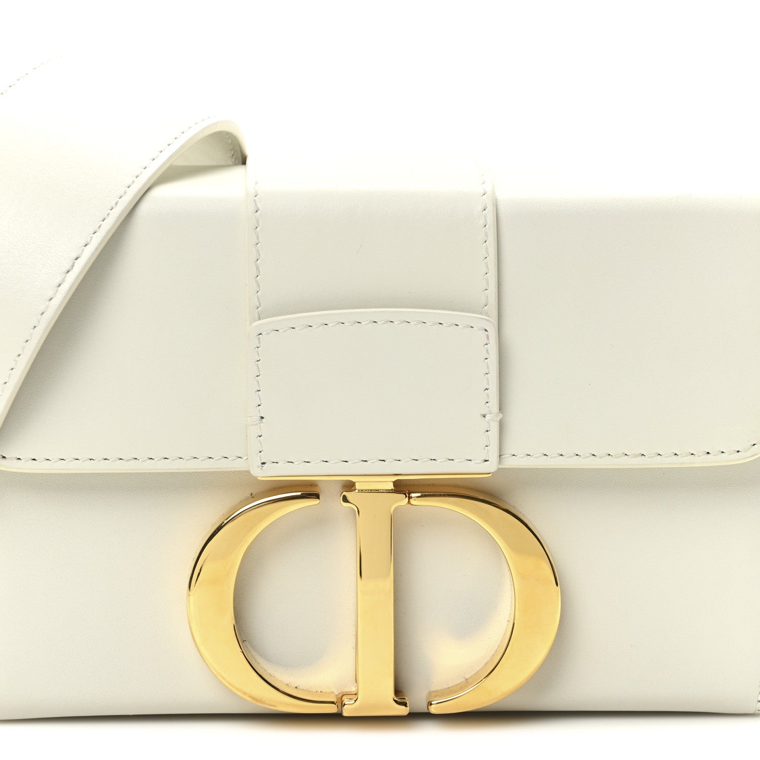 Christian Dior Smooth Calfskin 30 Montaigne Box Bag White 8 of 10