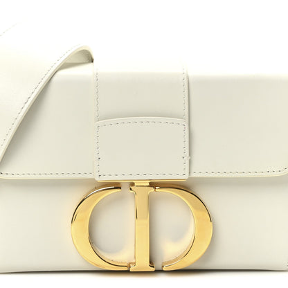Christian Dior Smooth Calfskin 30 Montaigne Box Bag White 8 of 10