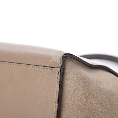Celine Calfskin Suede Whipsnake Medium Trapeze Black Dune 10 of 29