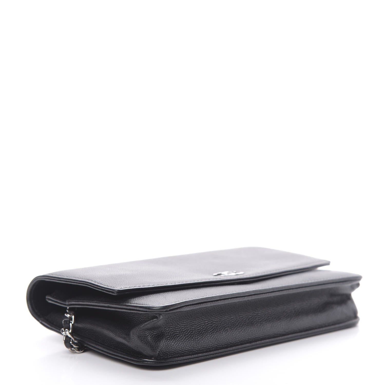 Chanel Caviar Sevruga Wallet On Chain WOC Black 4 of 14