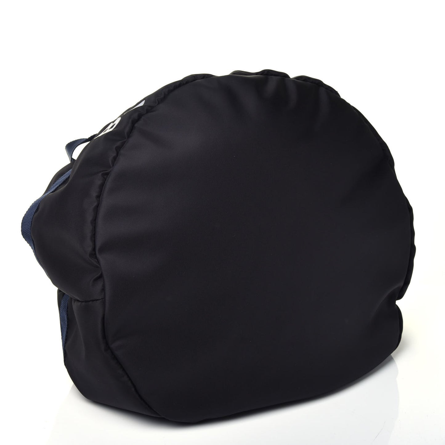Textured Sport Nylon Logo Embroidered S Wheel Gym Bag Black Bleu Navy