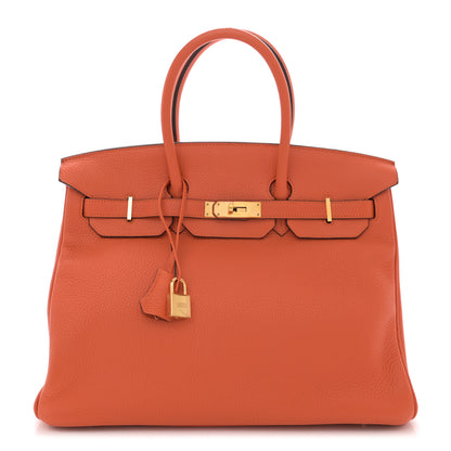 Hermes Togo Birkin 35 Feu 1 of 15