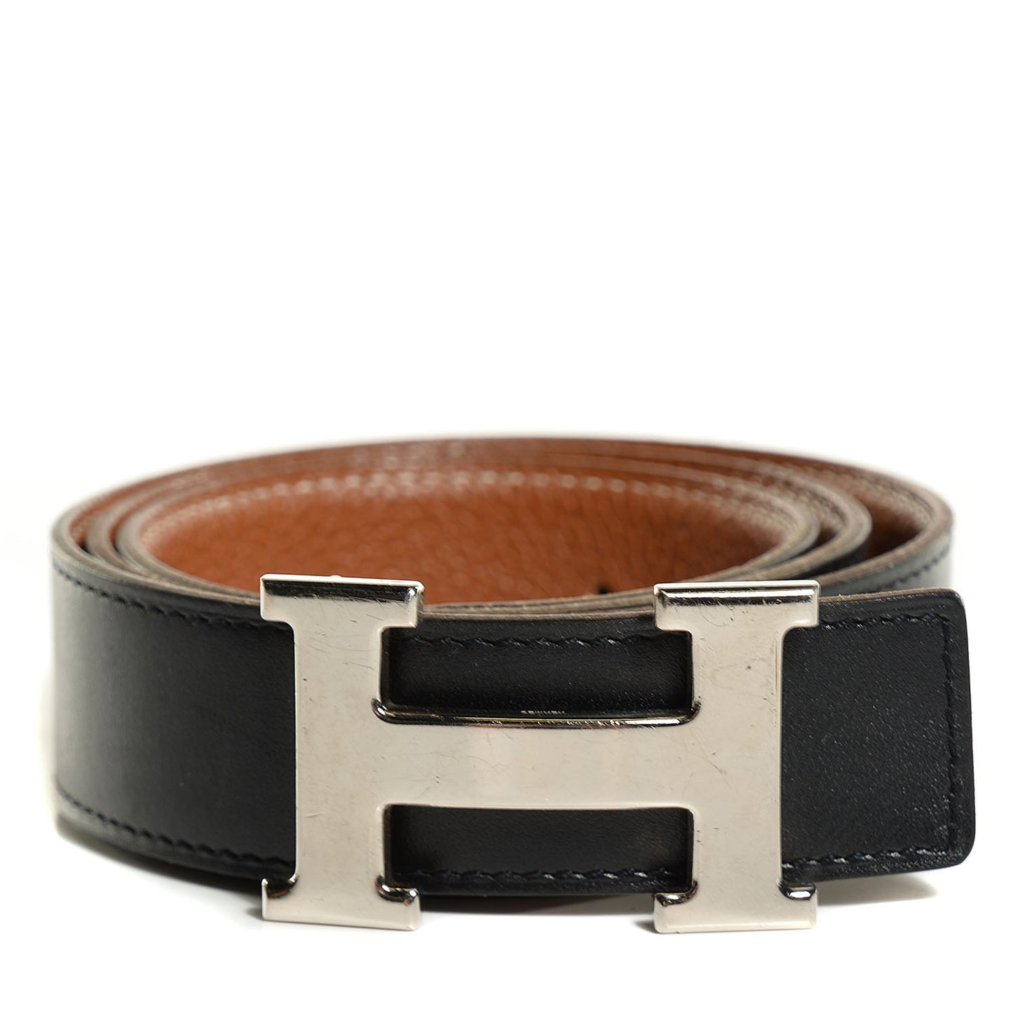Box Togo Polished 32mm H Belt 80 Black Gold