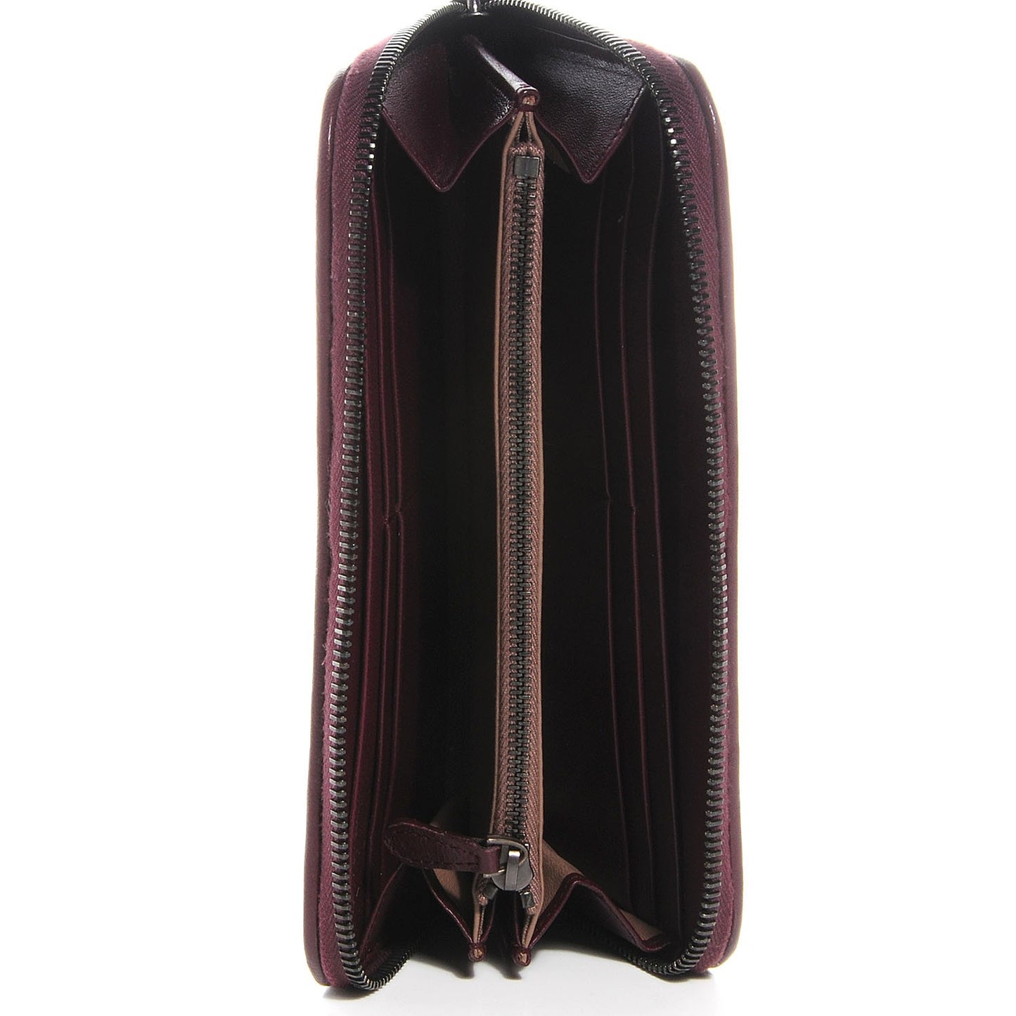 Nappa Intrecciato Zip Around Wallet