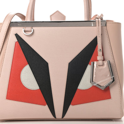 Fendi Vitello Elite Monster Petite 2Jours Tote Rosa Plaster 8 of 10
