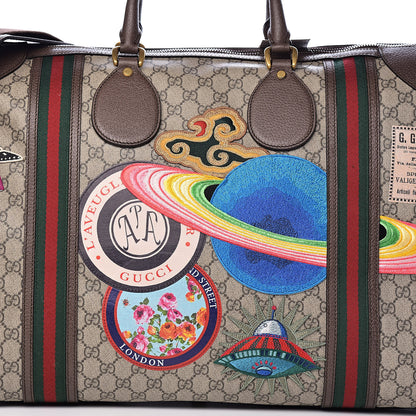 Gucci Soft GG Supreme Monogram Courrier Large Duffle Bag Beige New Acero Multicolor 14 of 15
