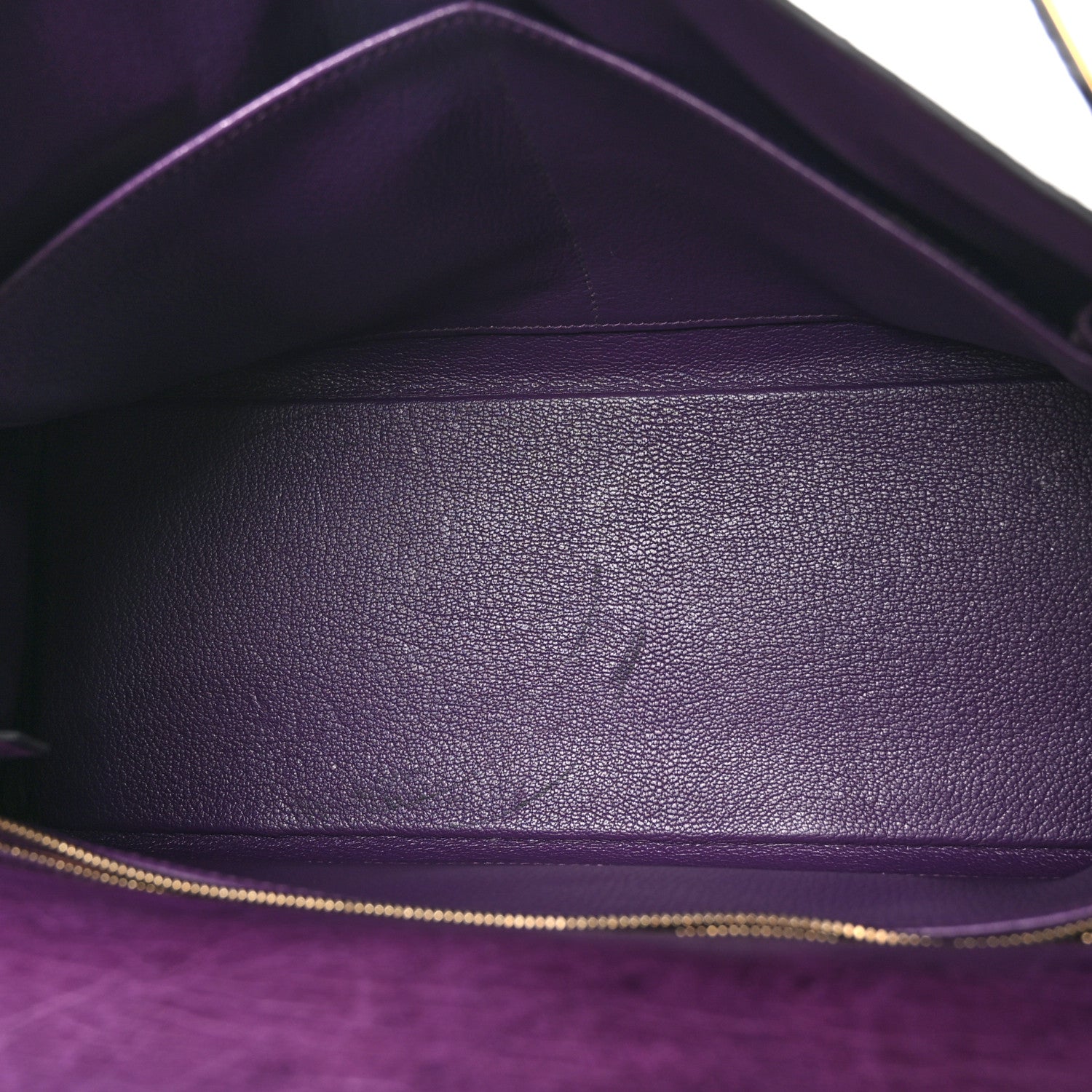 Hermes Ostrich Kelly Retourne 32 Violine 5 of 11