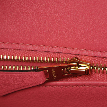 Hermes Swift Birkin 25 Rose Azalee 19 of 25