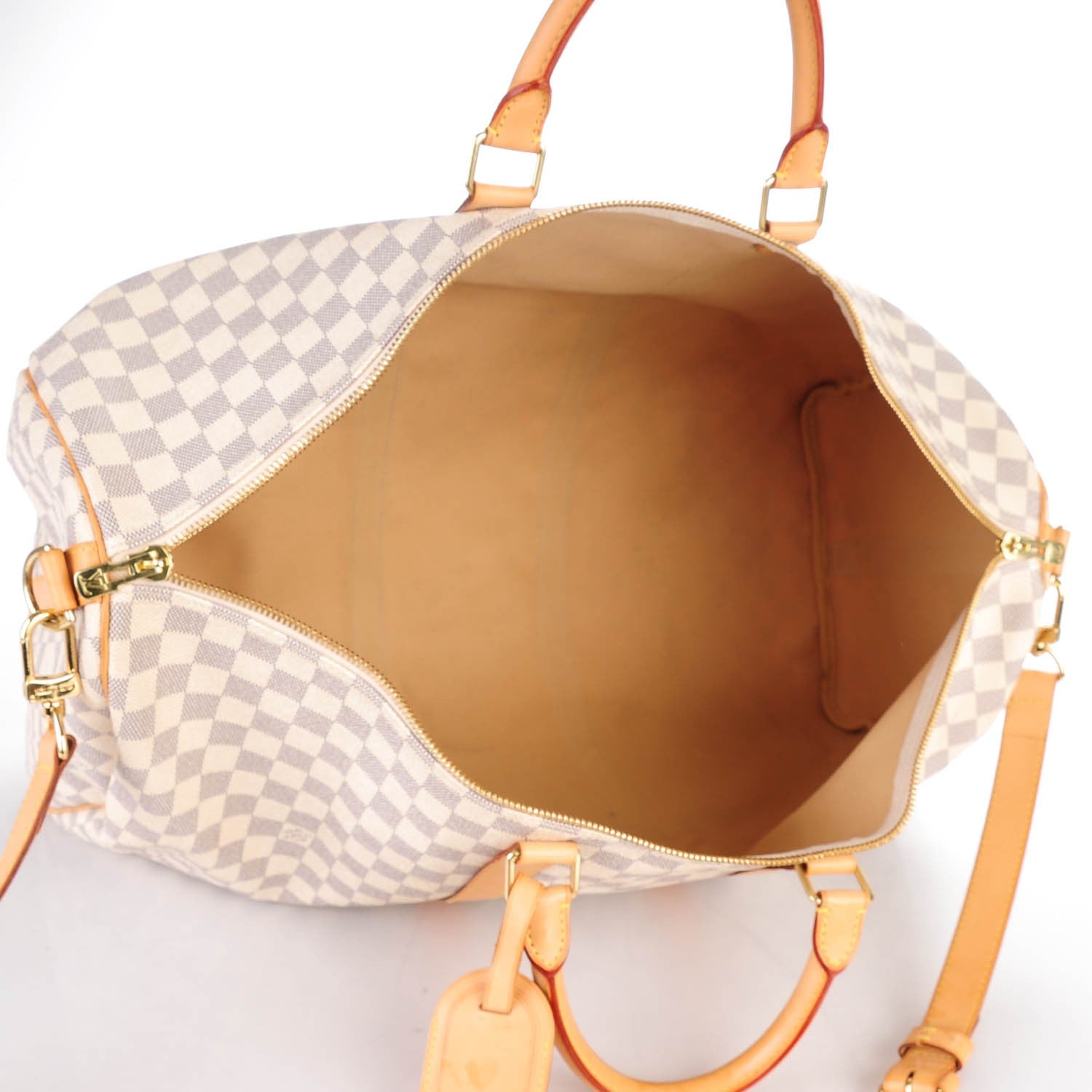 Louis Vuitton Damier Azur Keepall Bandouliere 55 6 of 7