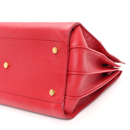 Saint Laurent Calfskin Small Sac De Jour Lipstick Red 10 of 13