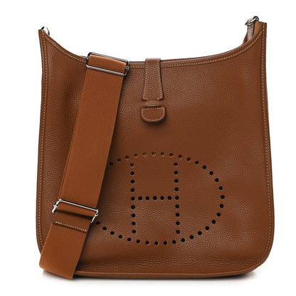 Hermes Taurillon Clemence Evelyne III GM Gold 1 of 9
