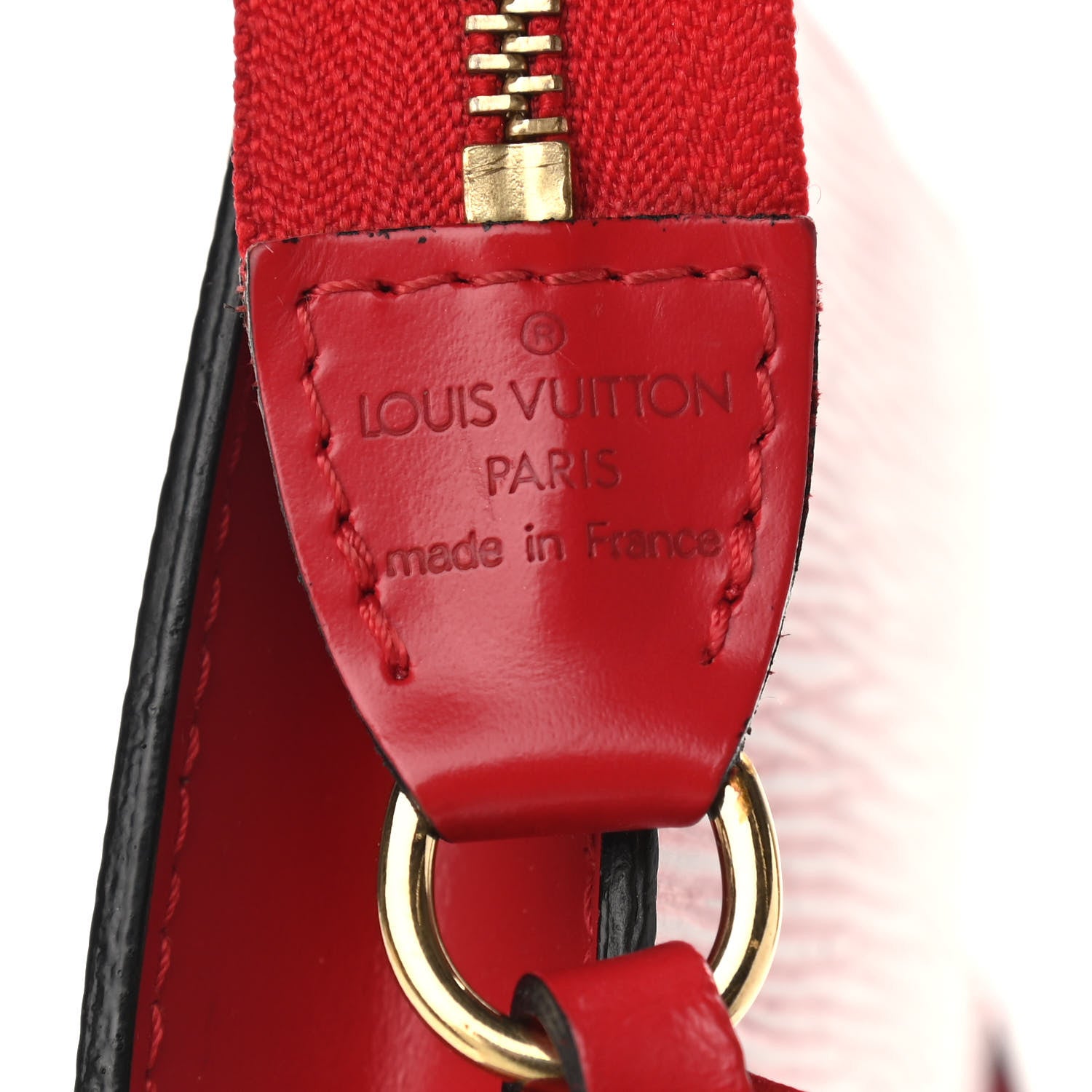 Louis Vuitton Epi Pochette Accessories 24 Castillan Red 6 of 8